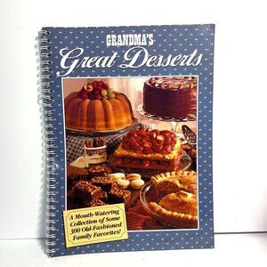 Grandmas Great Desserts Spiral Cookbook 300 Old Fashioned Recipes